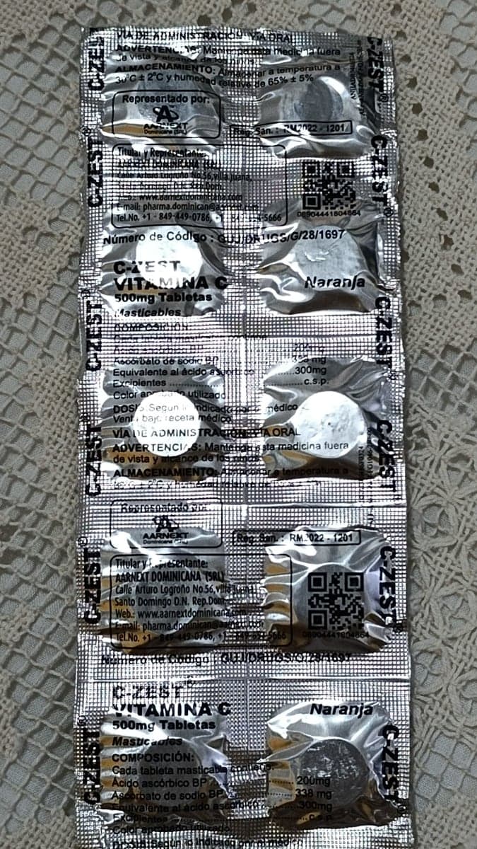 Vitamina C sabor naranja