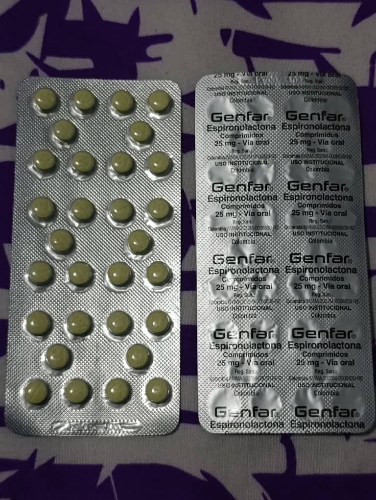 Espironolactona 25mg blister de 30 pastillas